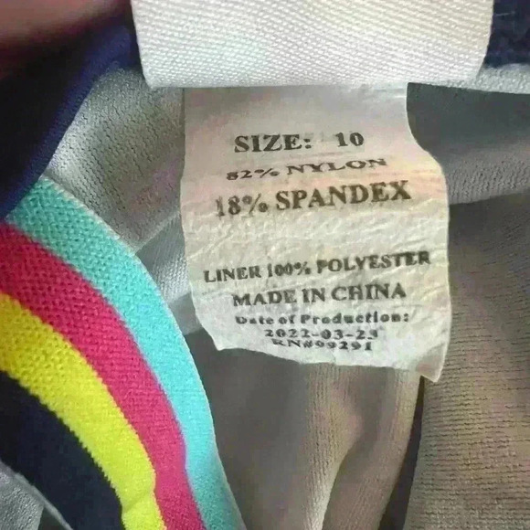 Kanu Surf Girls Maggie UPF 50 Sport Athletic One Piece Swimsuit SIZE 10 girls - Picture 3 of 3